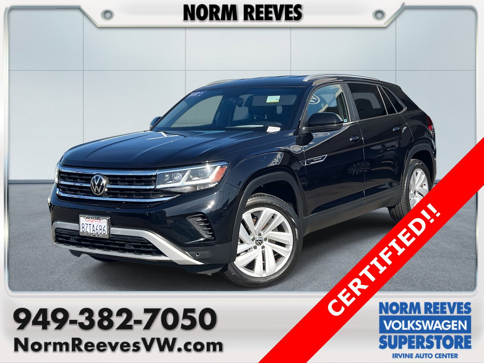 Certified 2022 Volkswagen Atlas Cross Sport SE image 1