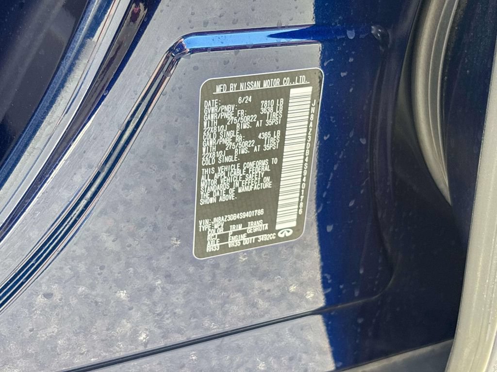 Certified 2025 INFINITI QX80 Sensory AWD/4WD image 32
