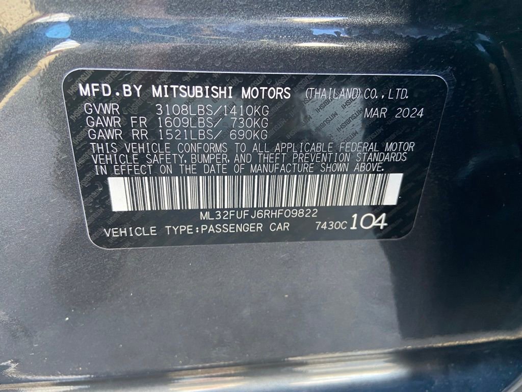 Used 2024 Mitsubishi Mirage G4 ES image 35