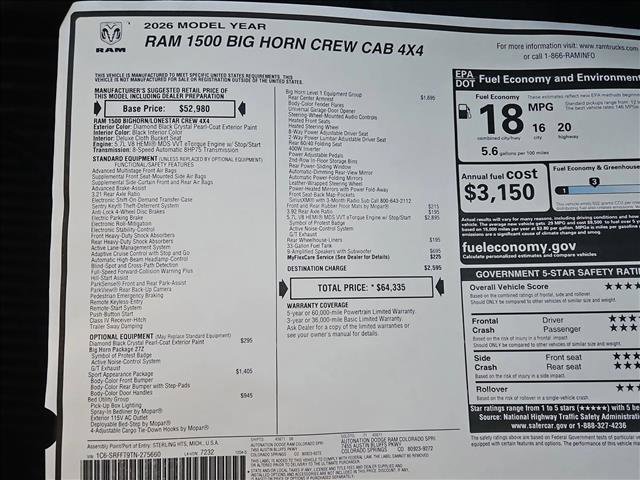 New 2026 RAM 1500 Big Horn image 18