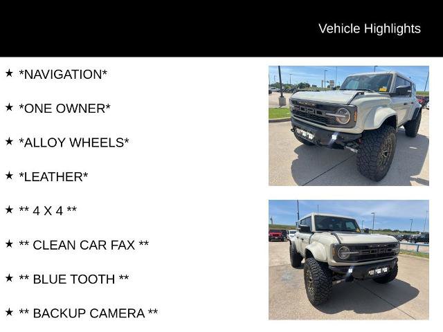 Certified 2025 Ford Bronco Raptor w/ Interior Carbon Fiber Pack AWD/4WD image 4
