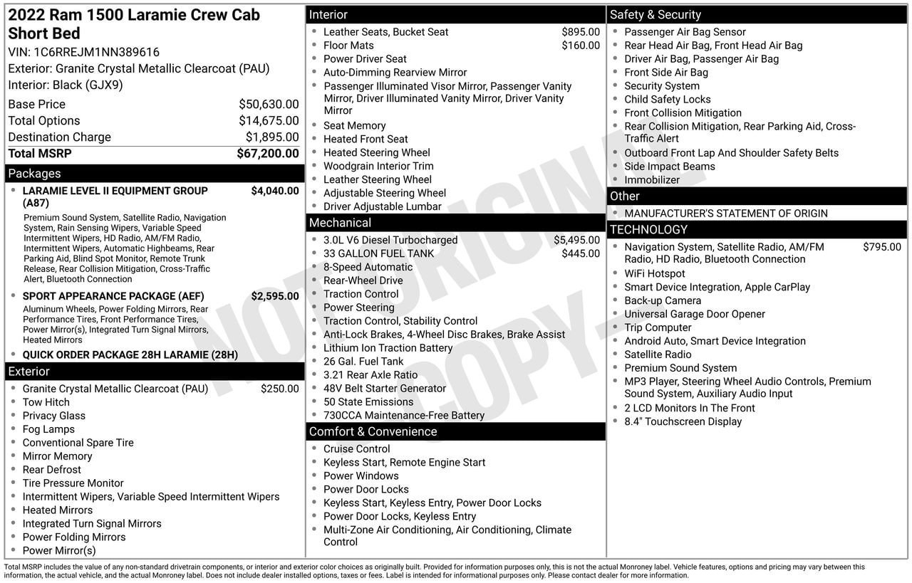 Used 2022 RAM 1500 Laramie RWD image 28