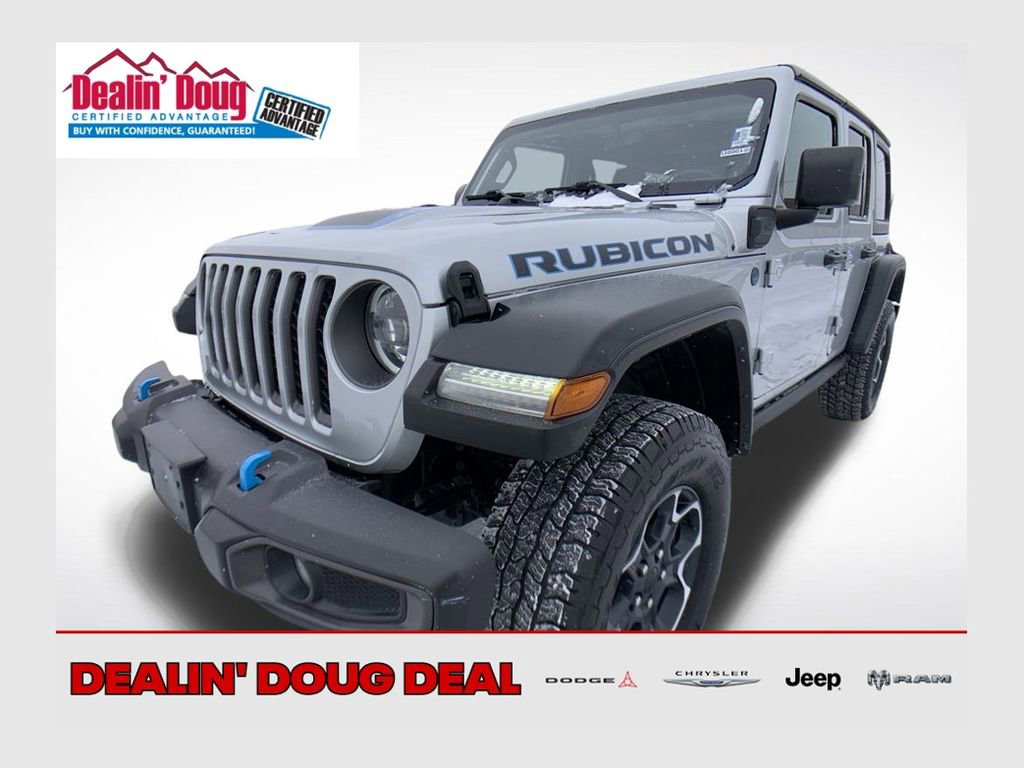 Used 2023 Jeep Wrangler Unlimited Rubicon 4xe w/ Cold Weather Group image 1
