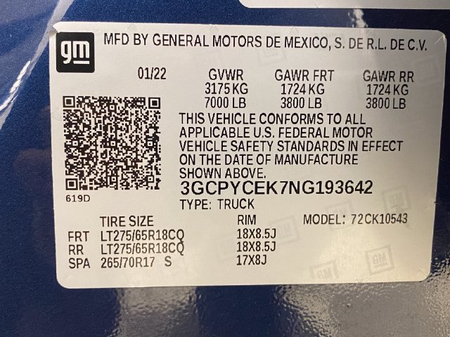 Used 2022 Chevrolet Silverado 1500 Custom Trail Boss w/ Safety Confidence Package AWD/4WD image 30