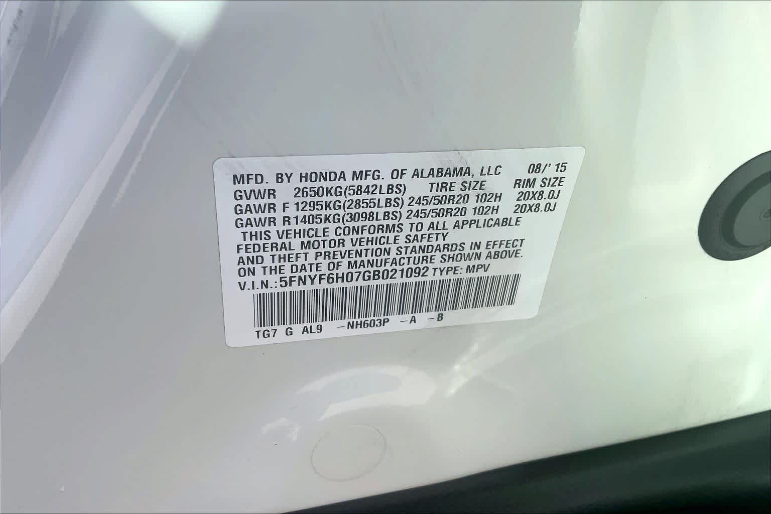 Used 2016 Honda Pilot Elite image 33