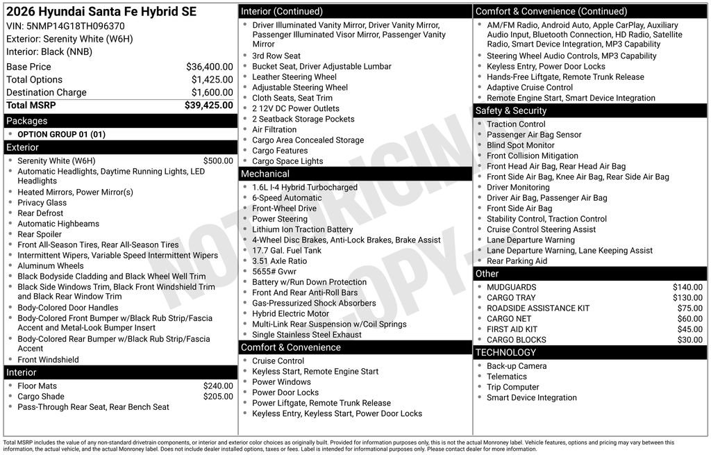 Certified 2026 Hyundai Santa Fe SE FWD image 32
