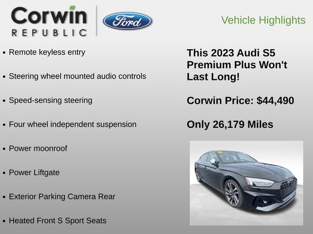 Used 2023 Audi S5 Premium Plus AWD/4WD image 6
