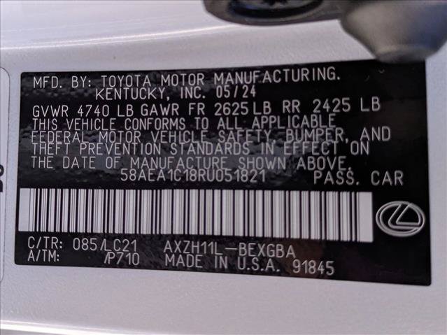 Used 2024 Lexus ES 300h w/ Accessory Package (Z2) FWD image 25