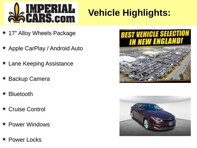 Used 2018 Kia Optima LX w/ 17" Alloy Wheels Package FWD image 8