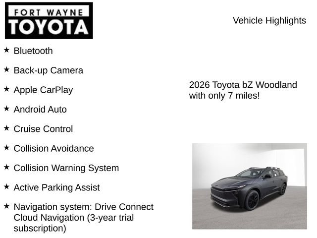 New 2026 Toyota bZ Woodland AWD/4WD image 7