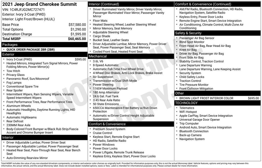 Used 2021 Jeep Grand Cherokee Summit image 6