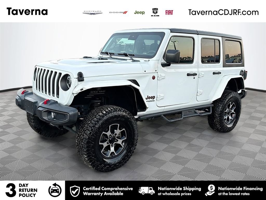 Used 2021 Jeep Wrangler Unlimited Rubicon w/ LED Lighting Group image 1