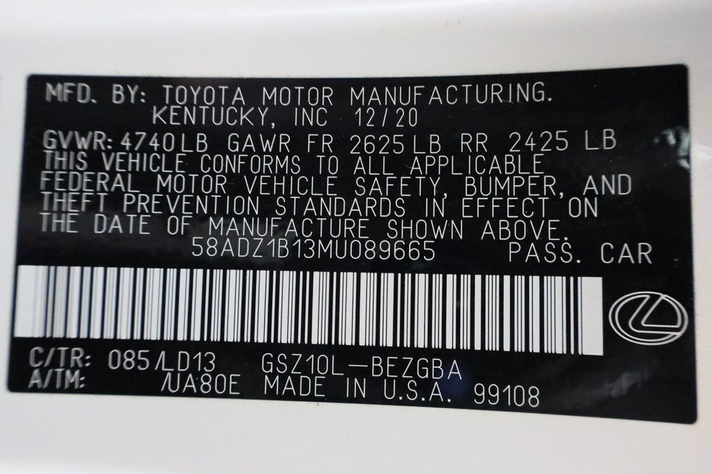 Used 2021 Lexus ES 350 w/ Premium Package image 34