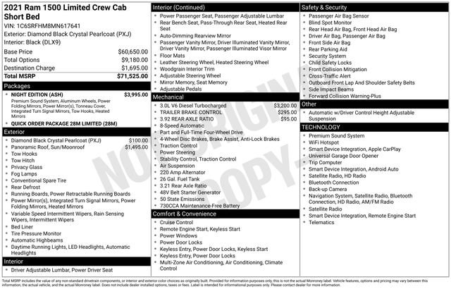 Used 2021 RAM 1500 Limited w/ Night Edition AWD/4WD image 27