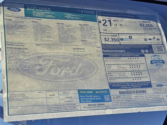 New 2026 Ford Explorer Tremor w/ Tremor Convenience Package image 18