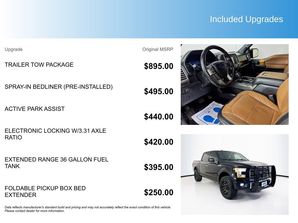 Used 2016 Ford F150 Limited w/ Trailer Tow Package AWD/4WD image 5