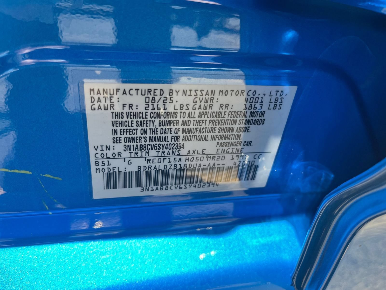 Used 2025 Nissan Sentra SV FWD image 27