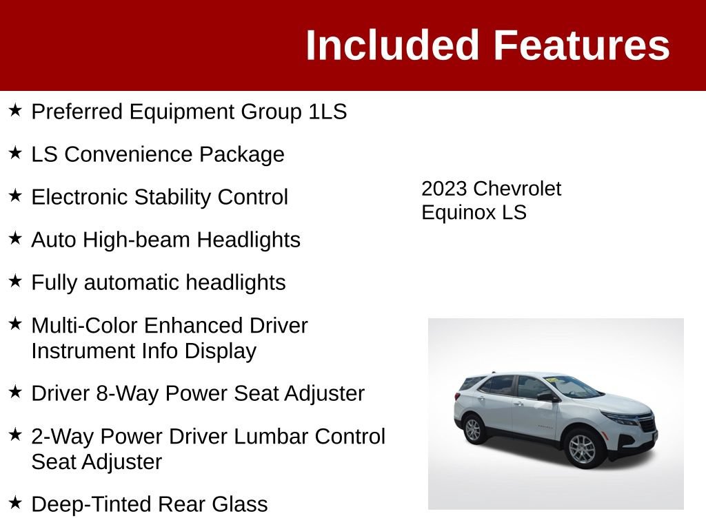 Used 2023 Chevrolet Equinox LS w/ LS Convenience Package AWD/4WD image 3