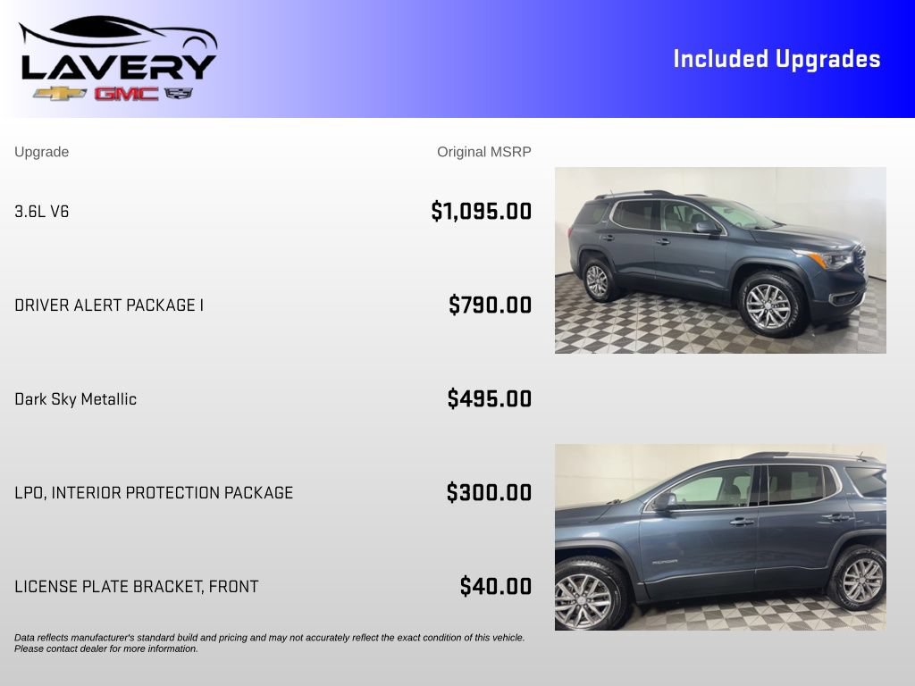 Used 2019 GMC Acadia SLE w/ Driver Alert Package I FWD image 7