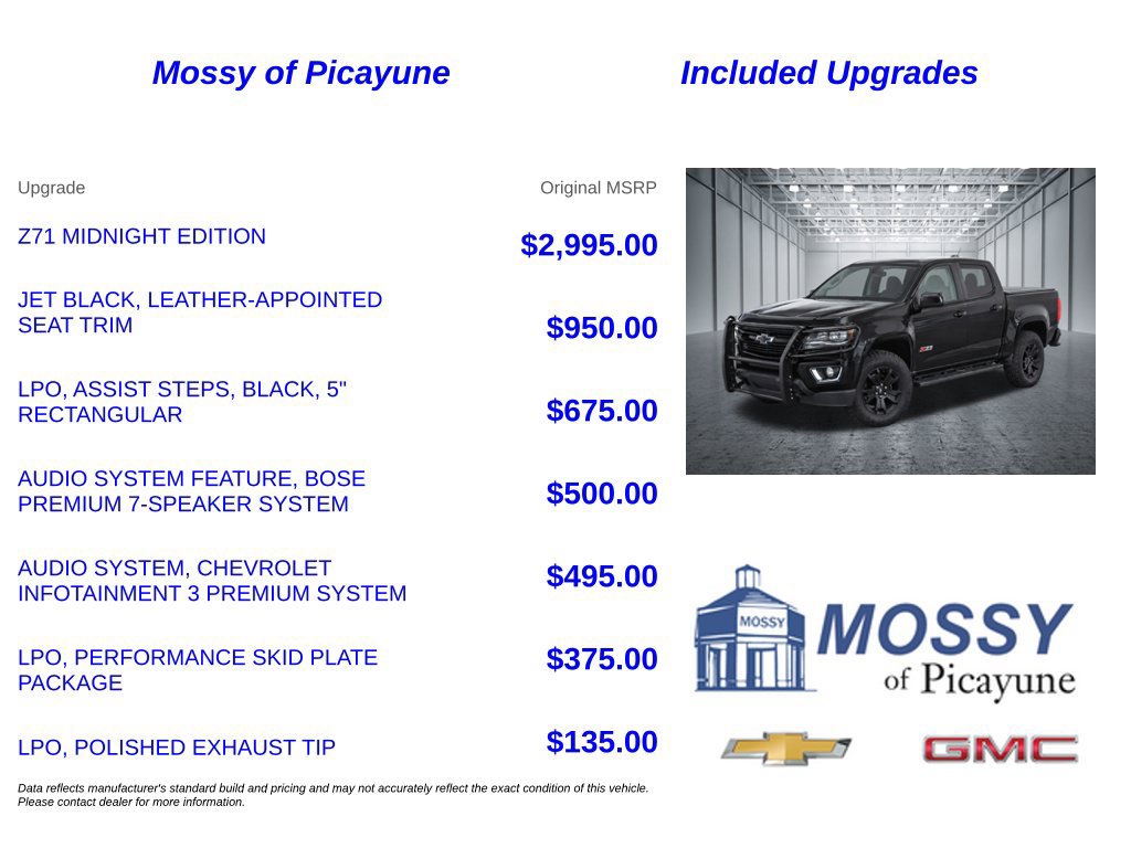 Used 2019 Chevrolet Colorado Z71 w/ Z71 Midnight Edition AWD/4WD image 7