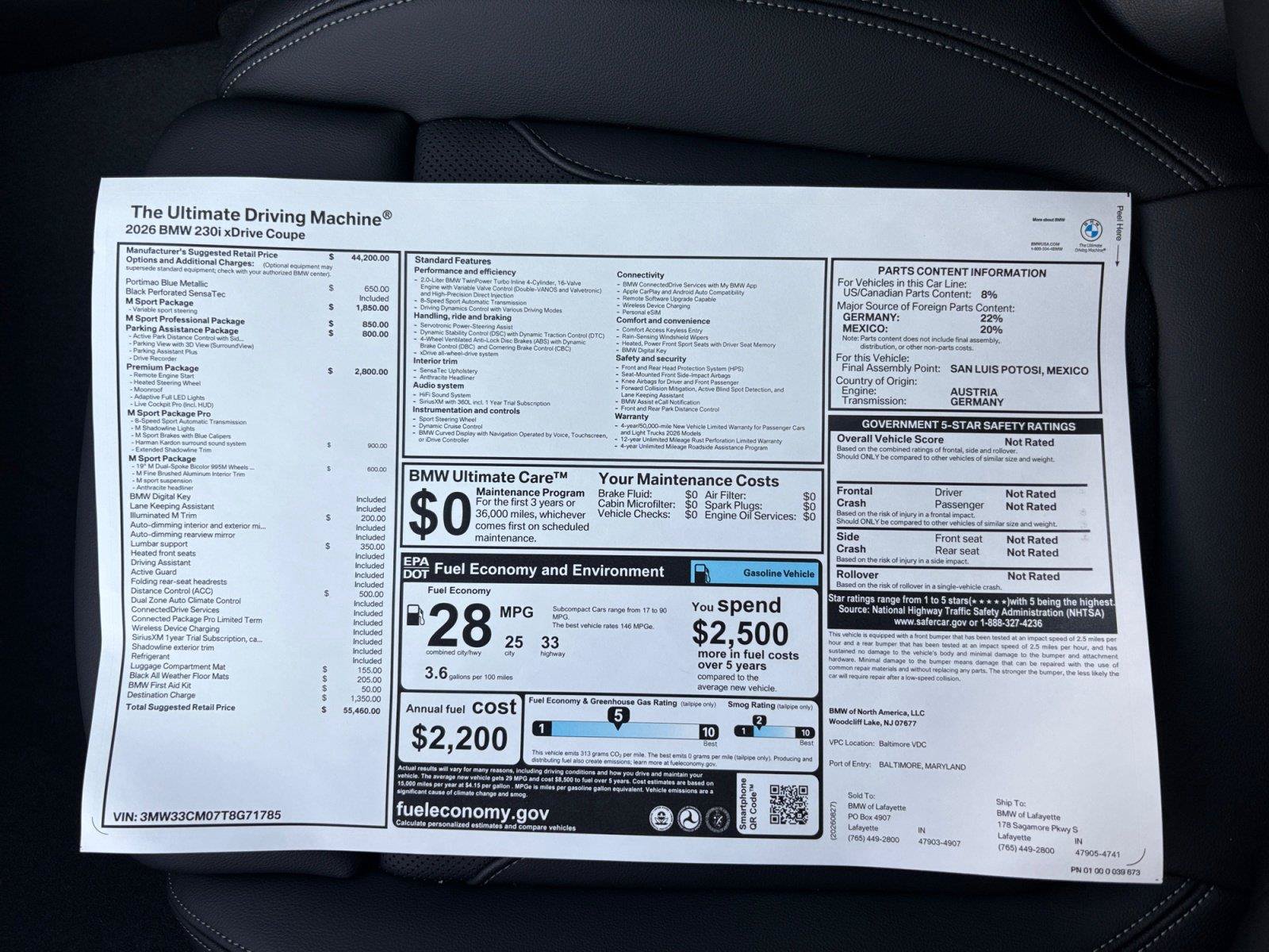 New 2026 BMW 230i xDrive Coupe w/ Premium Package AWD/4WD image 30
