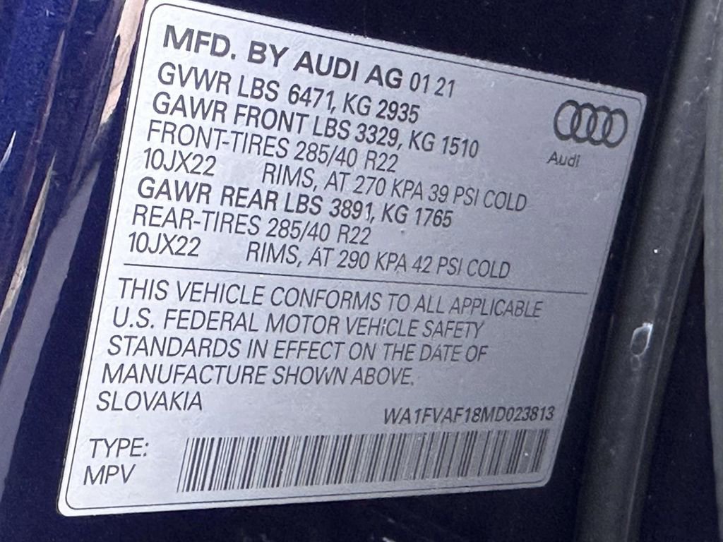 Used 2021 Audi Q8 Prestige AWD/4WD image 35