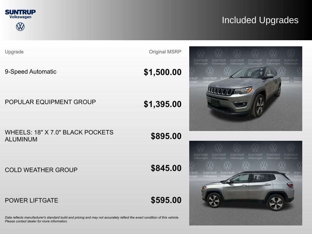 Used 2018 Jeep Compass Latitude w/ Popular Equipment Group image 2