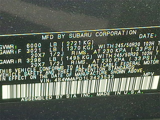 Used 2020 Subaru Ascent Limited w/ Technology Package image 34