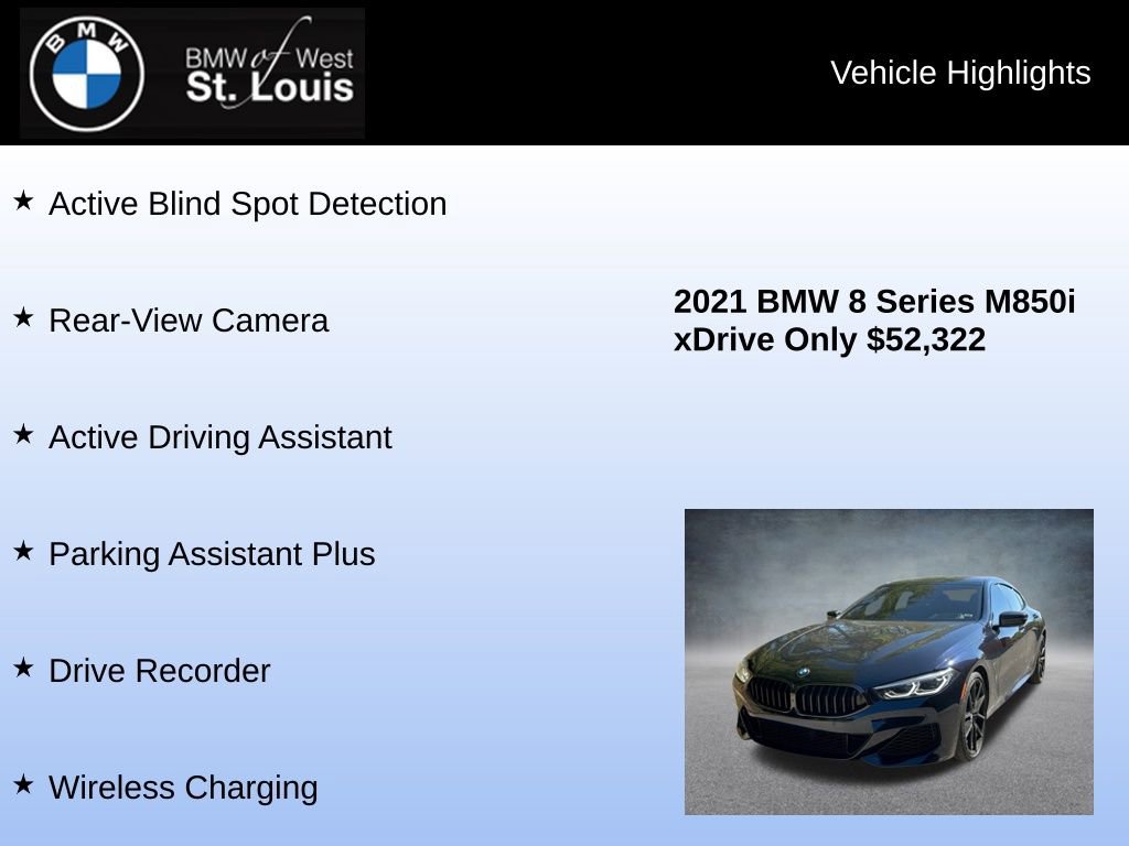 Used 2021 BMW M850i Gran Coupe xDrive M850i xDrive Gran Coupe w/ Driving Assistance Package image 16