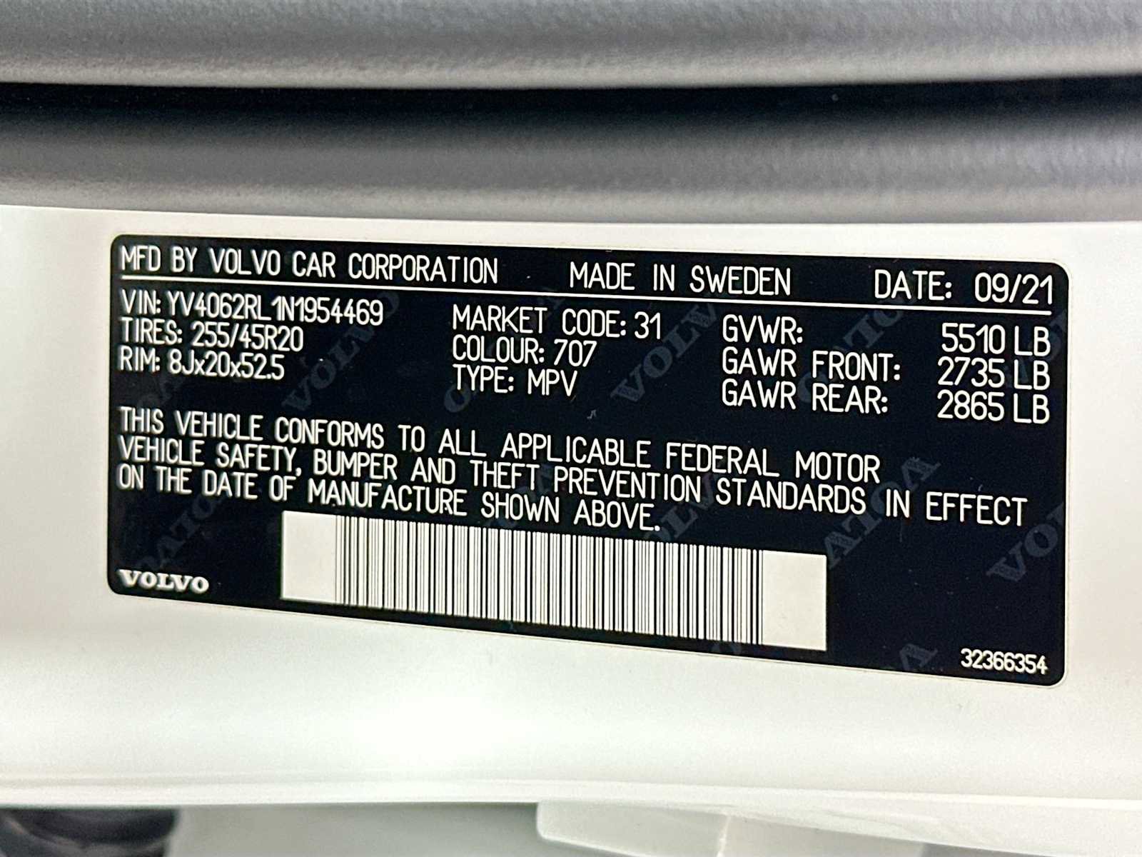 Used 2022 Volvo XC60 B6 Inscription w/ Advanced Package image 31