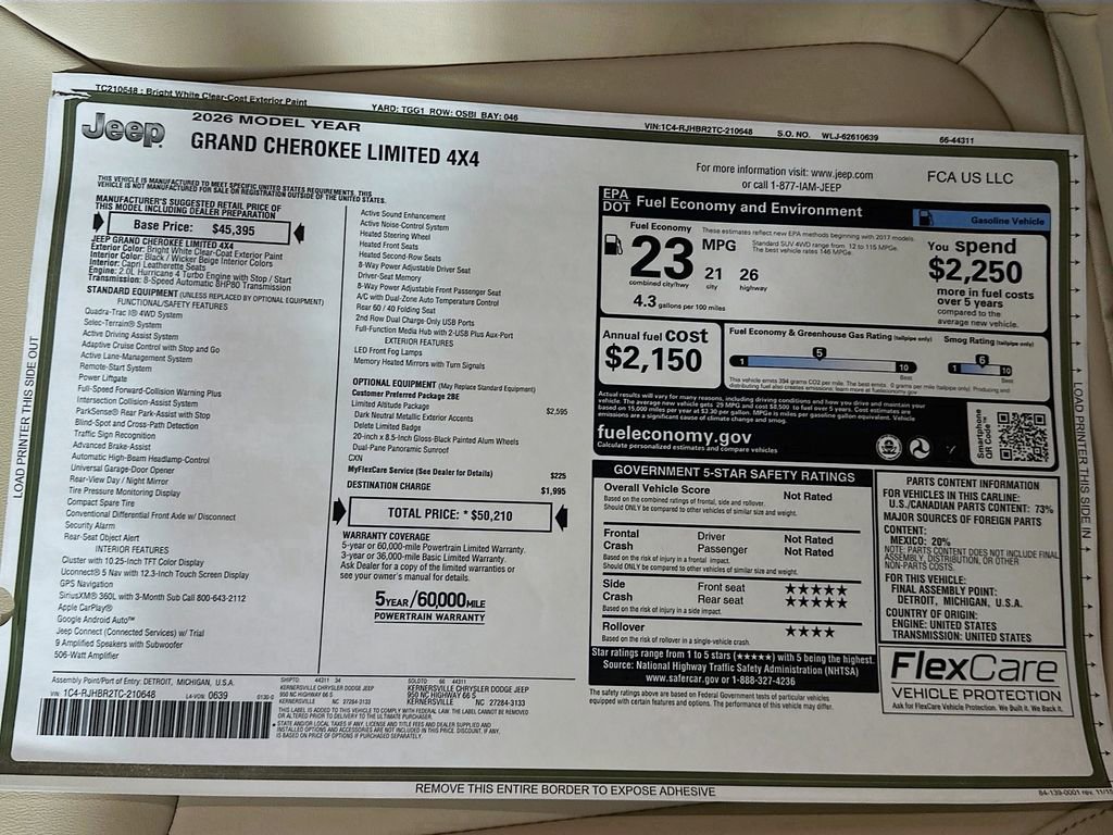 New 2026 Jeep Grand Cherokee Limited image 21