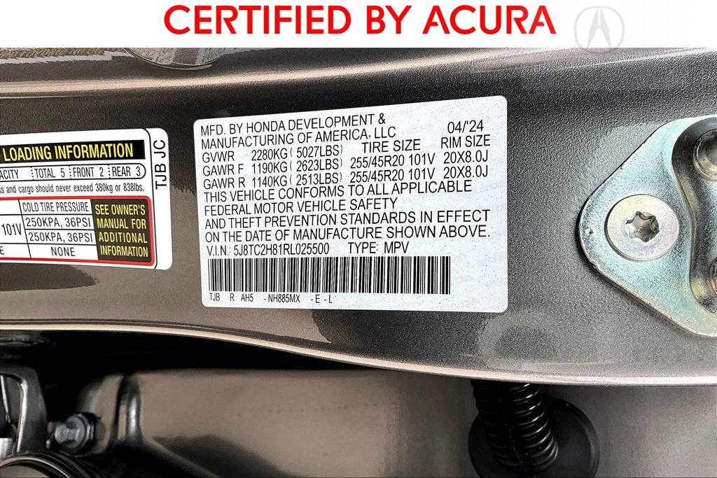 Certified 2024 Acura RDX AWD w/ A-Spec & Advance Pkg image 43