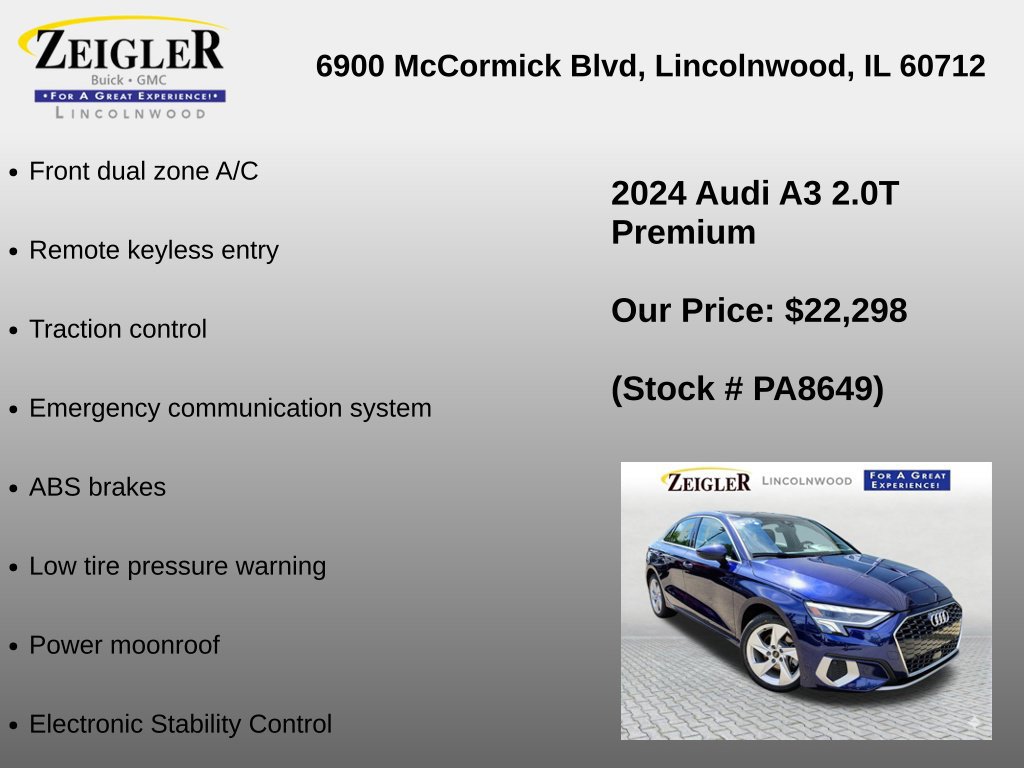 Used 2024 Audi A3 2.0T Premium FWD image 6