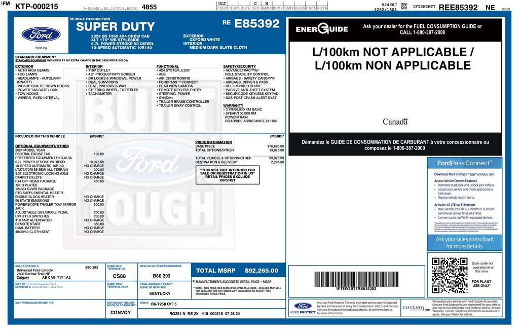 Used 2024 Ford F350 XLT w/ FX4 Off-Road Package image 3