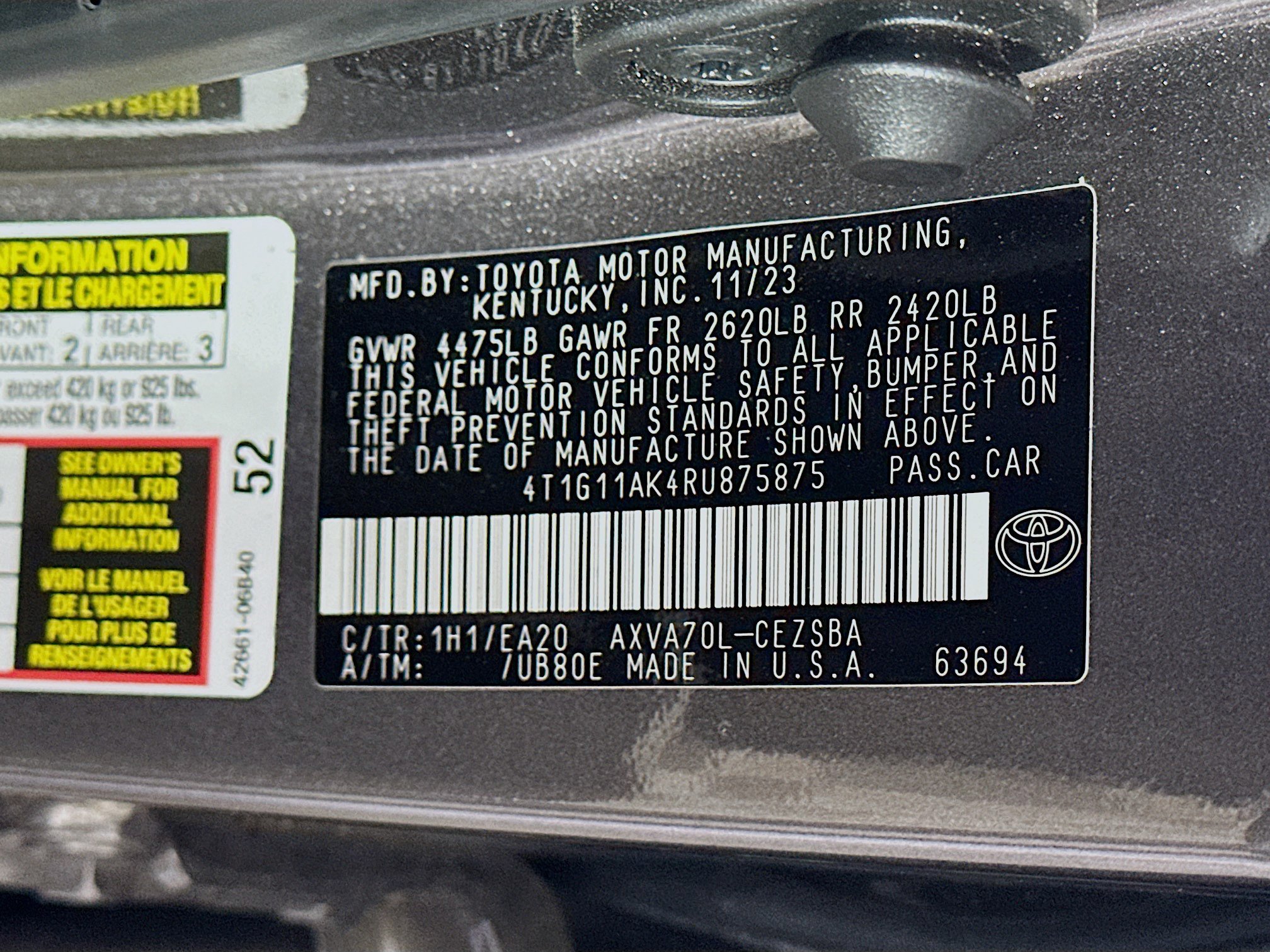 Used 2024 Toyota Camry SE FWD image 12