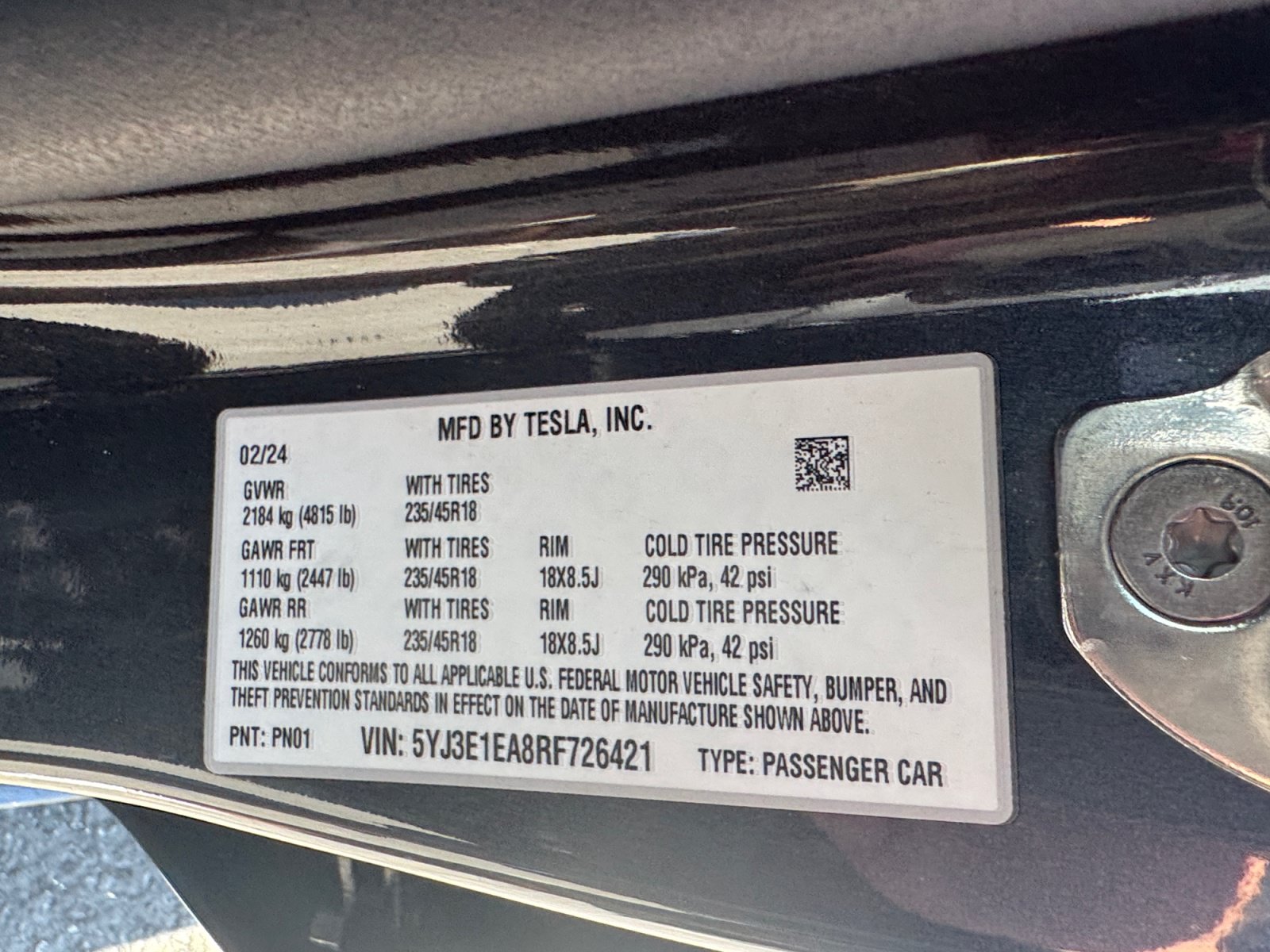 Used 2024 Tesla Model 3 Standard Range RWD image 20