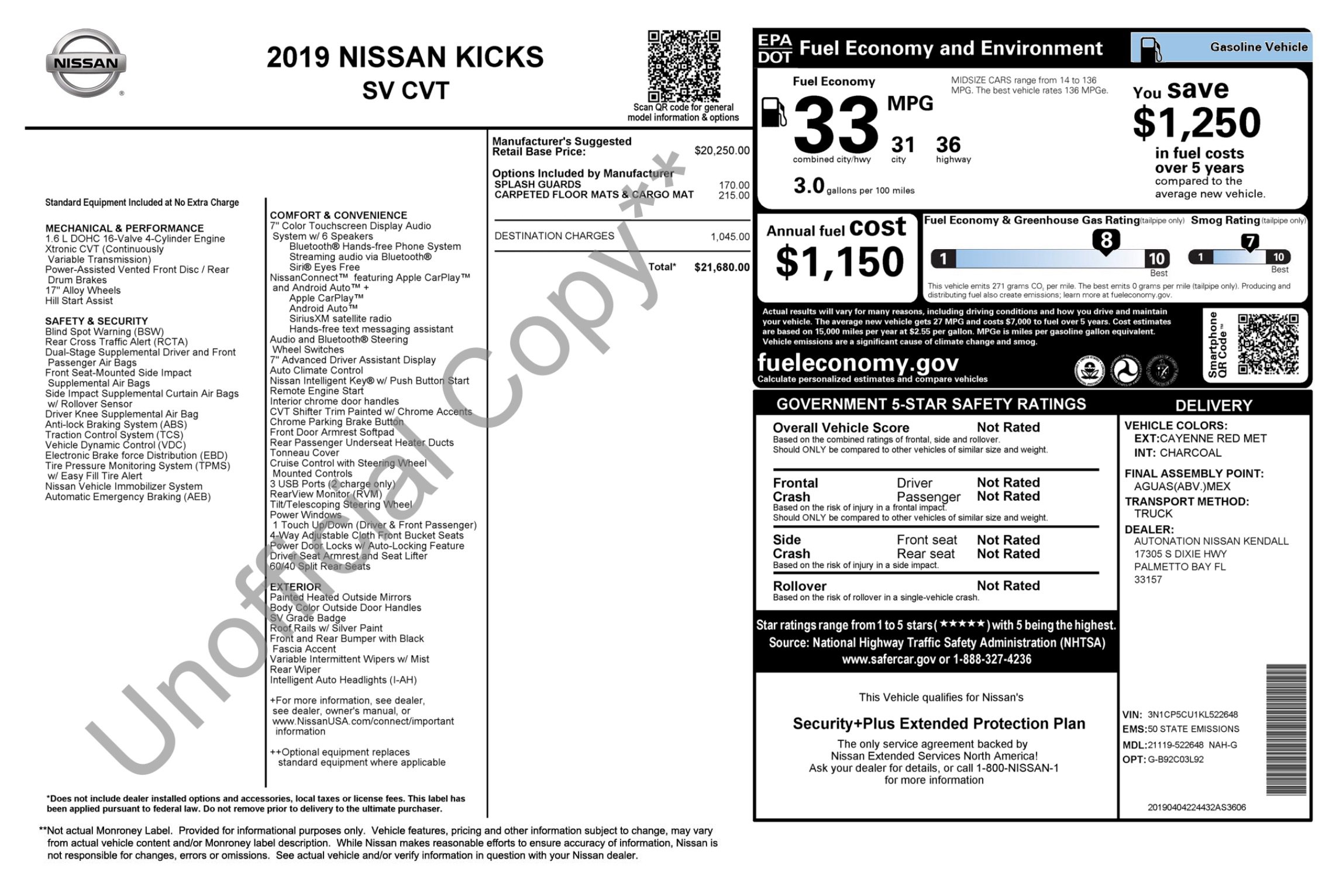 Used 2019 Nissan Kicks SV FWD image 4