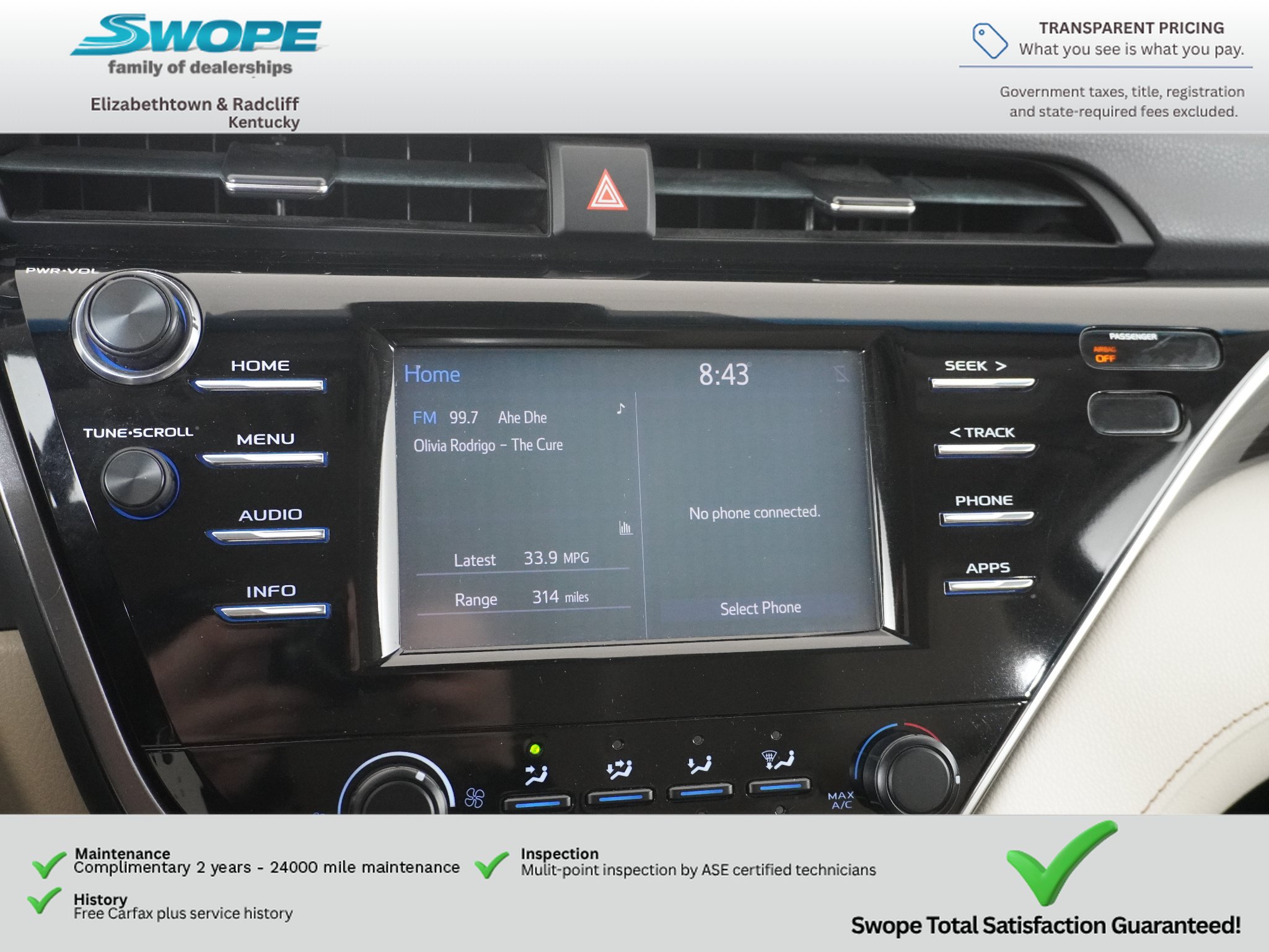 Used 2018 Toyota Camry LE FWD image 20