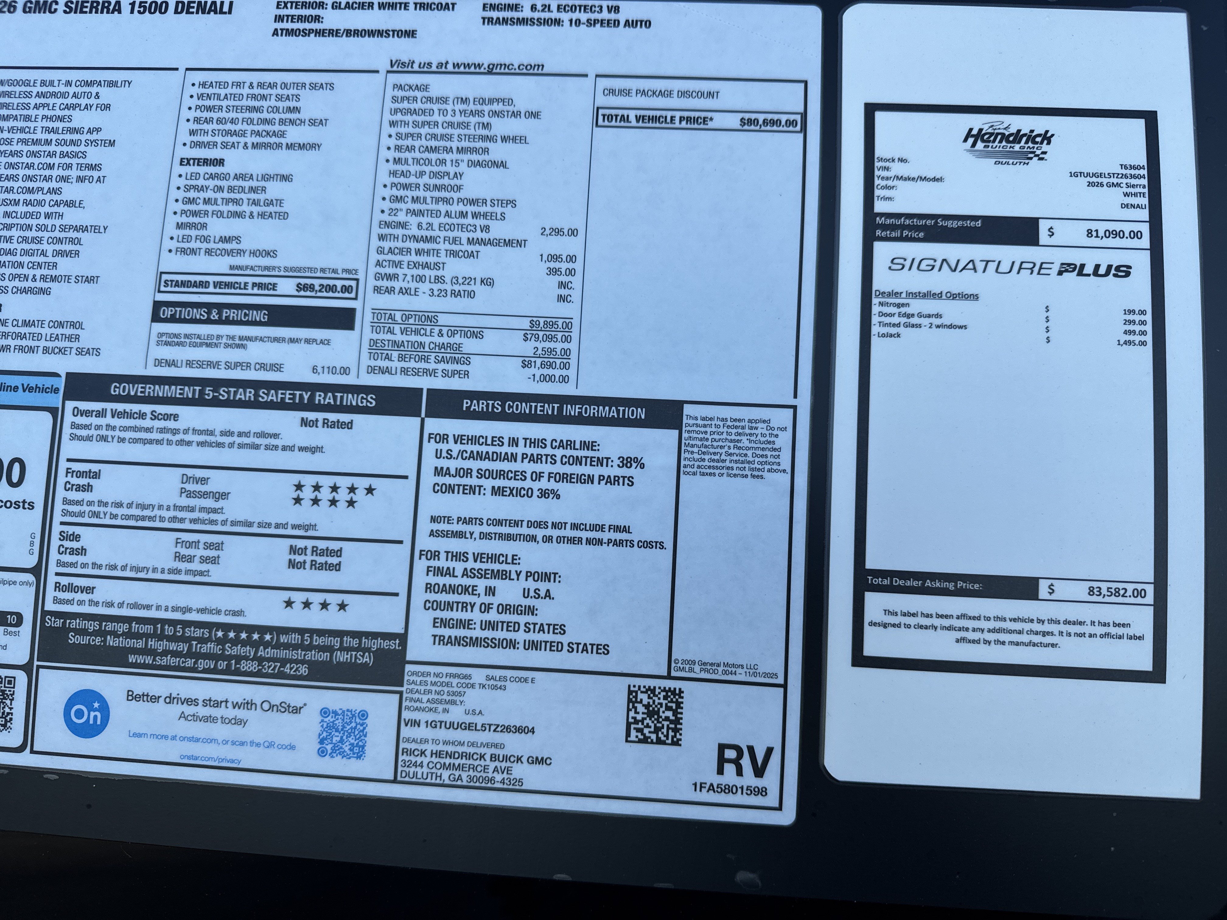 New 2026 GMC Sierra 1500 Denali AWD/4WD image 37