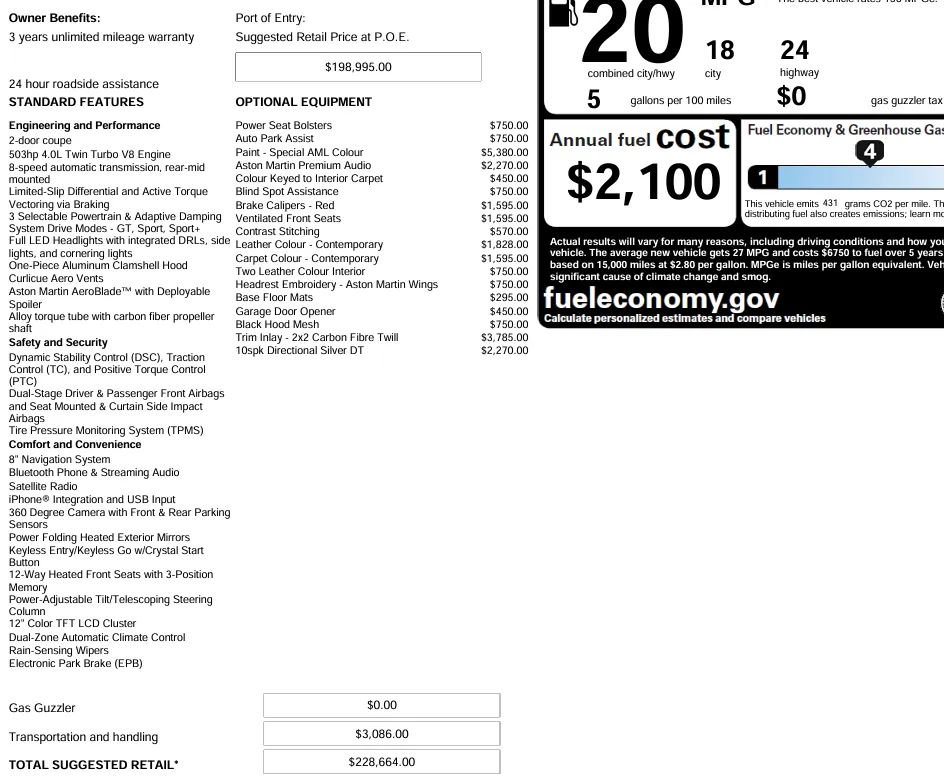 Used 2018 Aston Martin DB11 Coupe image 7