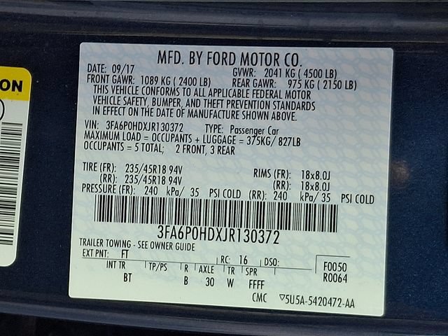 Used 2018 Ford Fusion SE w/ Fusion SE Technology Package FWD image 29