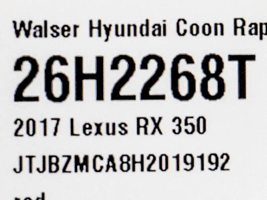 Used 2017 Lexus RX 350 AWD w/ Premium Package image 29