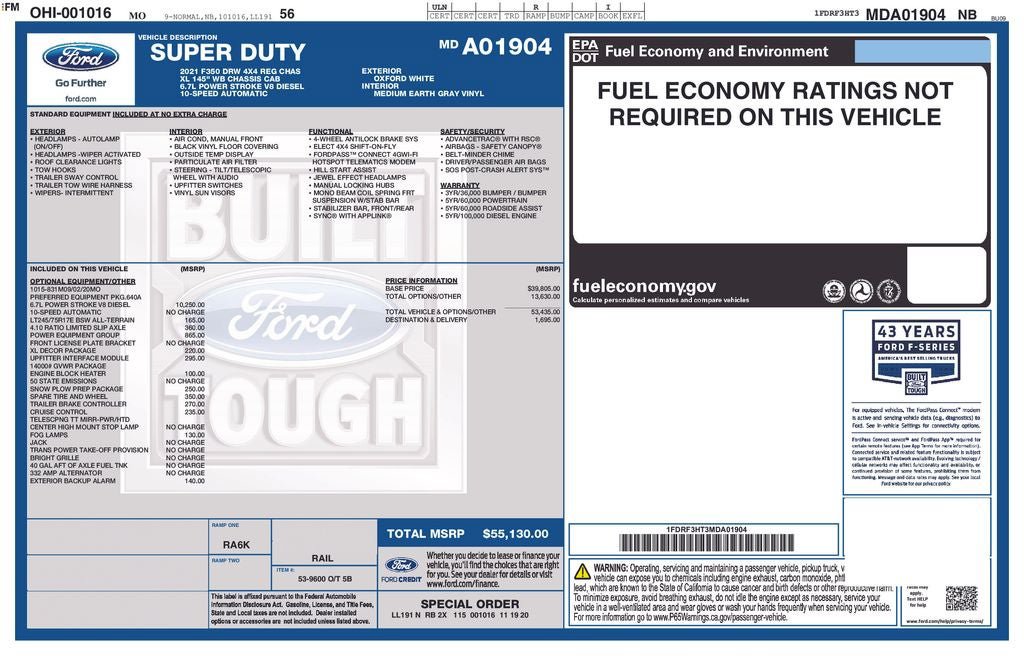 Used 2021 Ford F350 XL w/ Power Equipment Group AWD/4WD image 30