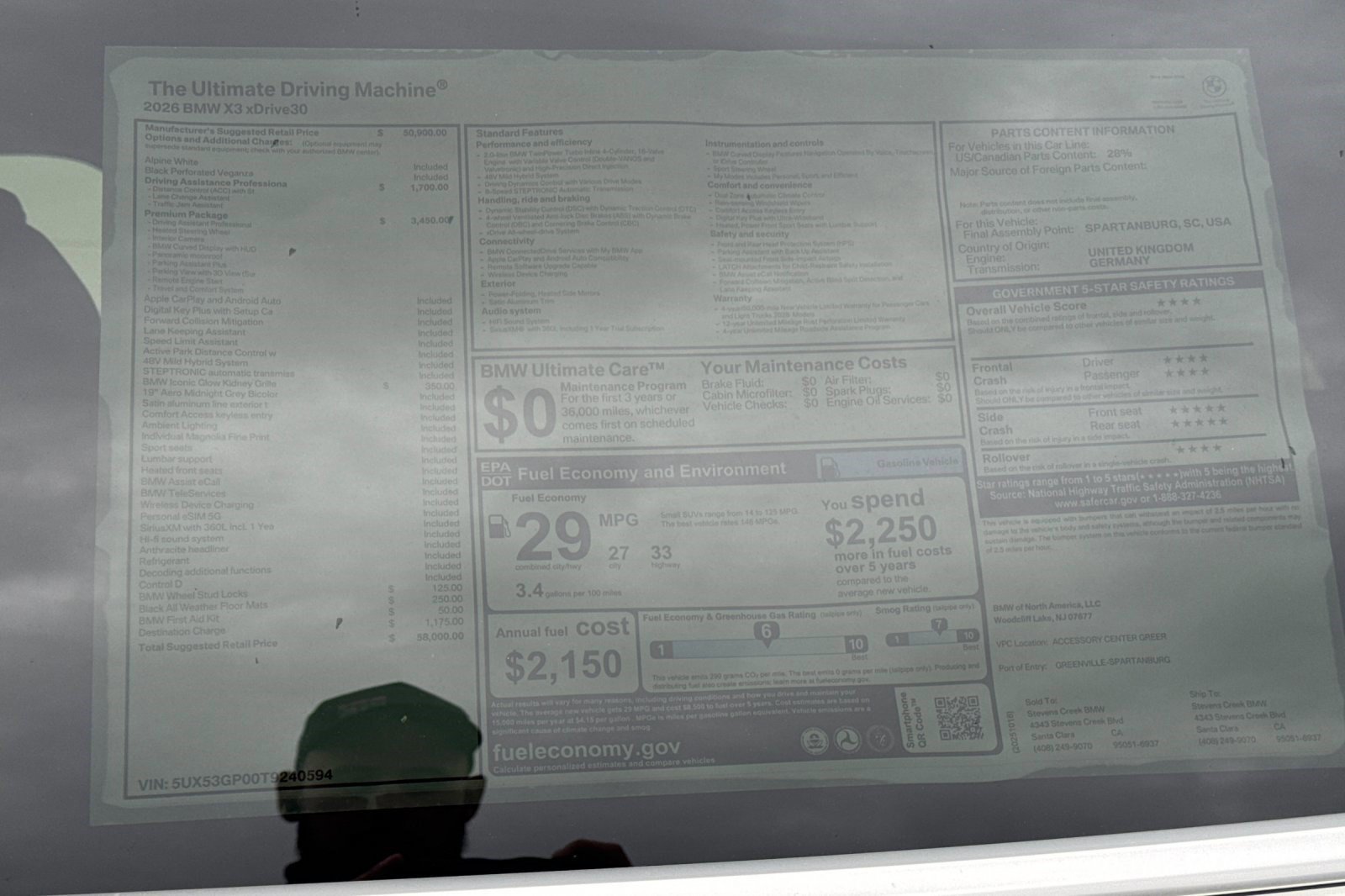 Used 2026 BMW X3 xDrive30i w/ Premium Package AWD/4WD image 30