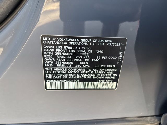 Used 2023 Volkswagen Atlas Cross Sport SE w/ Panoramic Sunroof Package image 39