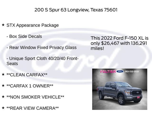 Certified 2022 Ford F150 XL w/ STX Appearance Package AWD/4WD image 10