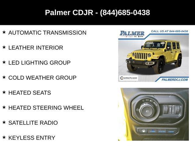 Certified 2022 Jeep Wrangler Unlimited Sahara w/ Cold Weather Group image 12