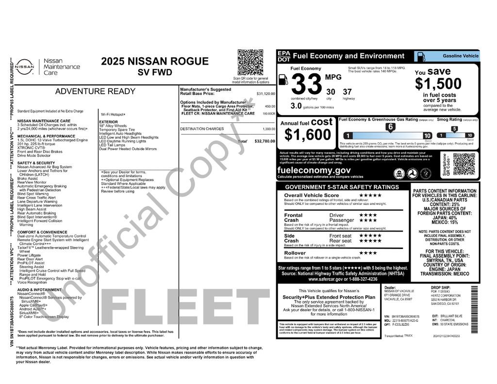 Used 2025 Nissan Rogue SV FWD image 38