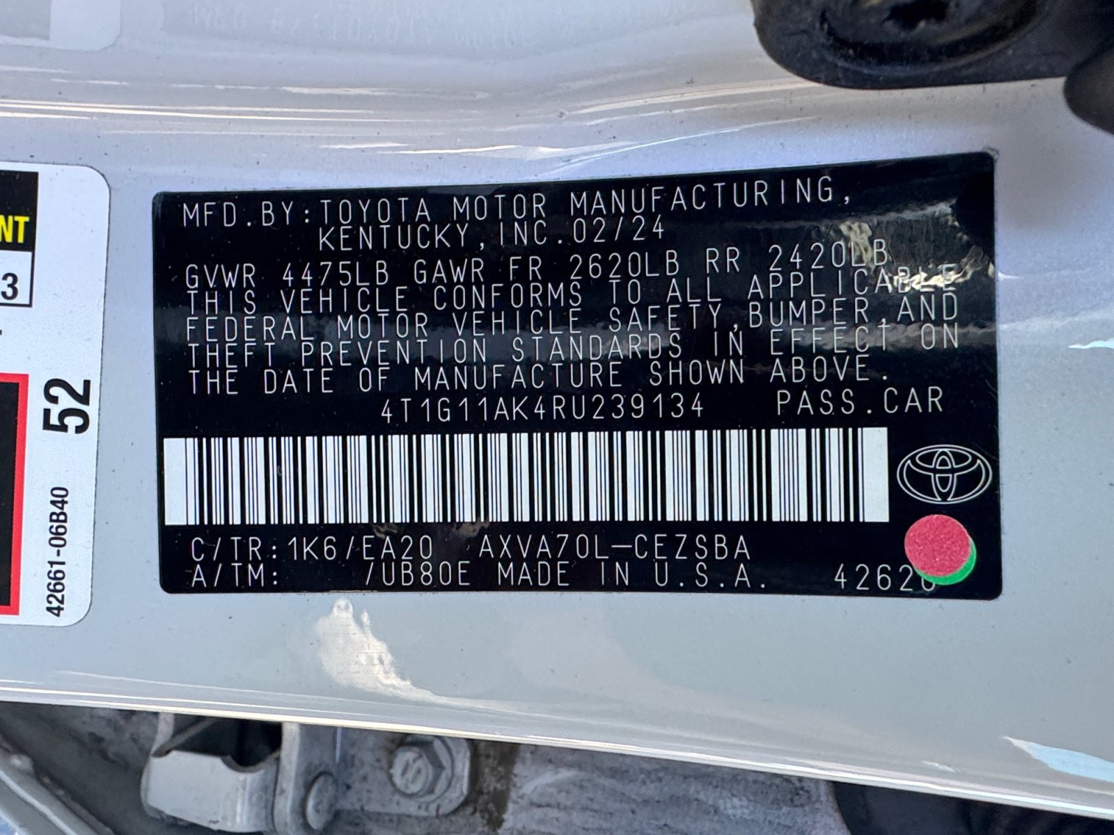 Used 2024 Toyota Camry SE w/ Blackout Package (TMS) FWD image 19