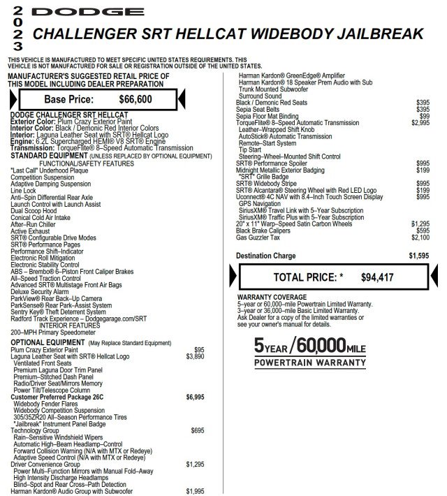 Used 2023 Dodge Challenger SRT Hellcat image 7